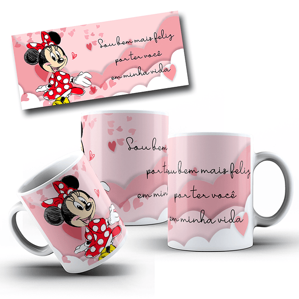 11 Artes para Caneca Mickey e Minnie Arquivo Editável 11