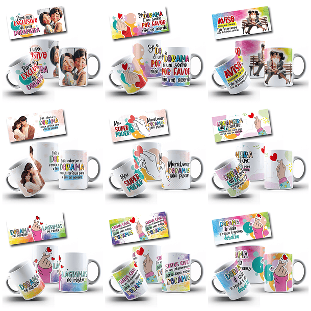 15 Artes para Caneca Dorameira de Plantão Arquivo em Jpg 1