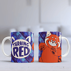 12 Artes para Caneca Turning Red Arquivo Editável  4