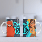 12 Artes para Caneca Turning Red Arquivo Editável  9