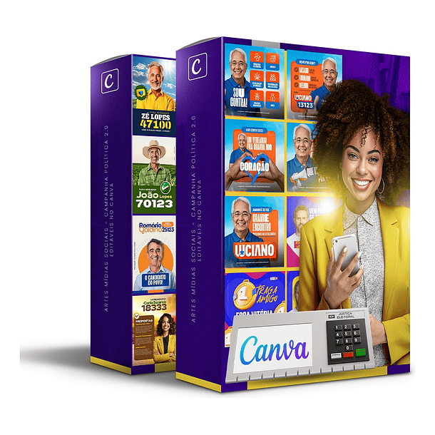 Pack Canva Arte Politica 2.0 Campanha Eleitoral, Eleições, Político Editáveis 1