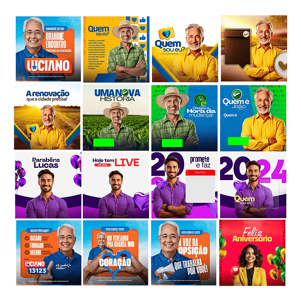 Pack Canva Arte Politica 2.0 Campanha Eleitoral, Eleições, Político Editáveis 8