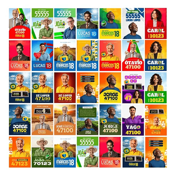 Pack Canva Arte Politica 2.0 Campanha Eleitoral, Eleições, Político Editáveis 9