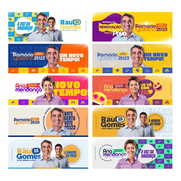 Pack Canva Arte Politica 2.0 Campanha Eleitoral, Eleições, Político Editáveis 11