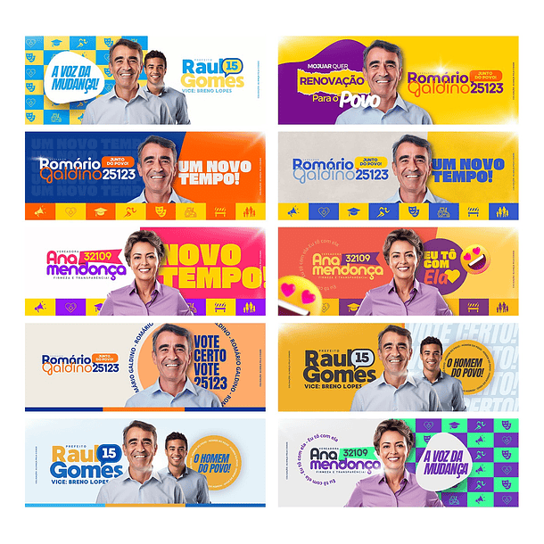 Pack Canva Arte Politica 2.0 Campanha Eleitoral, Eleições, Político Editáveis 12