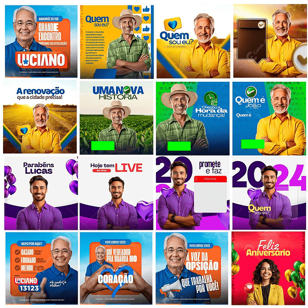 Pack Canva Arte Politica 2.0 Campanha Eleitoral, Eleições, Político Editáveis 17