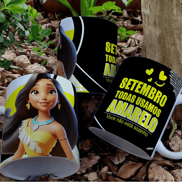 9 Artes para Caneca Setembro Amarelo Arquivo Editável 3