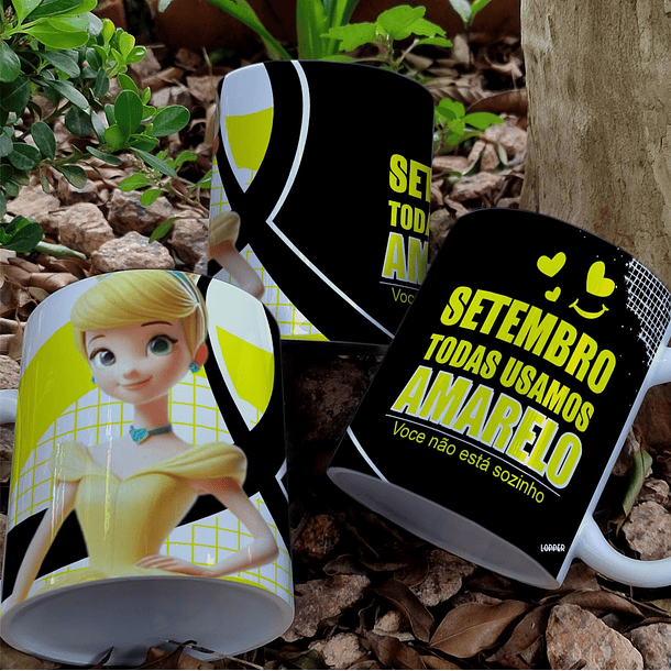 9 Artes para Caneca Setembro Amarelo Arquivo Editável 5