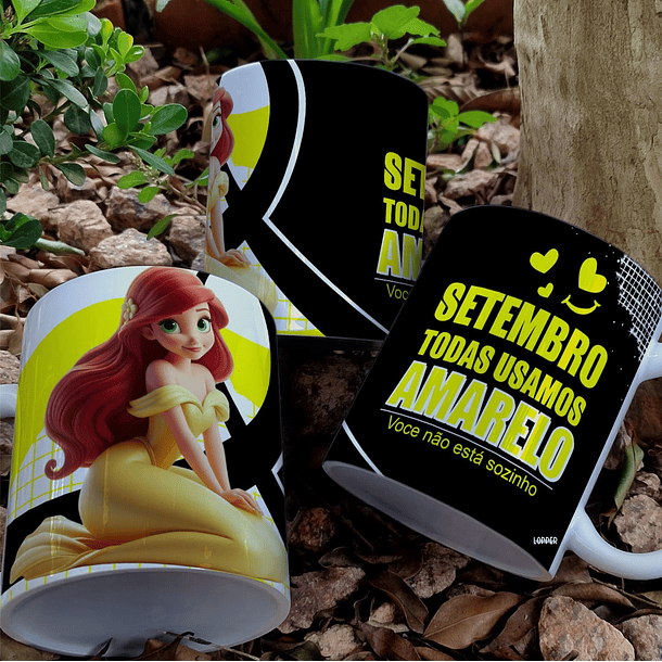 9 Artes para Caneca Setembro Amarelo Arquivo Editável 7