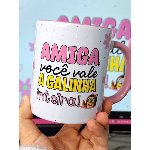 14 Artes para Caneca Minions Amigas Amizade Arquivo em Jpg 3