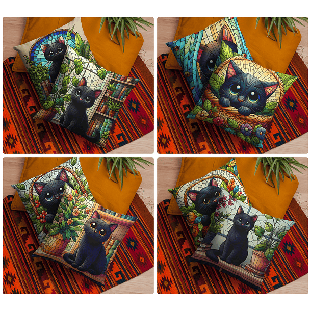 40 Artes para Canecas e Azulejo Gatinhos Arquivo em Jpg 3