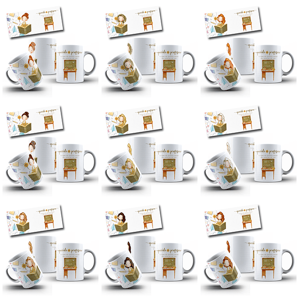 69 Artes para Canecas Dia dos Professores Querida Professora Arquivo em Jpg  3