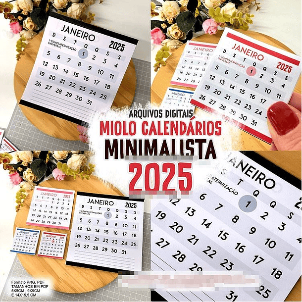 Arquivos Calendário prontos 2025 em Pdf 1
