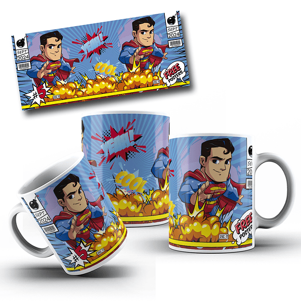 10 Artes para Caneca Heróis Personagens Arquivo Editável  5