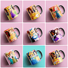 42 Artes para Caneca Princesas Arquivo Editável 2