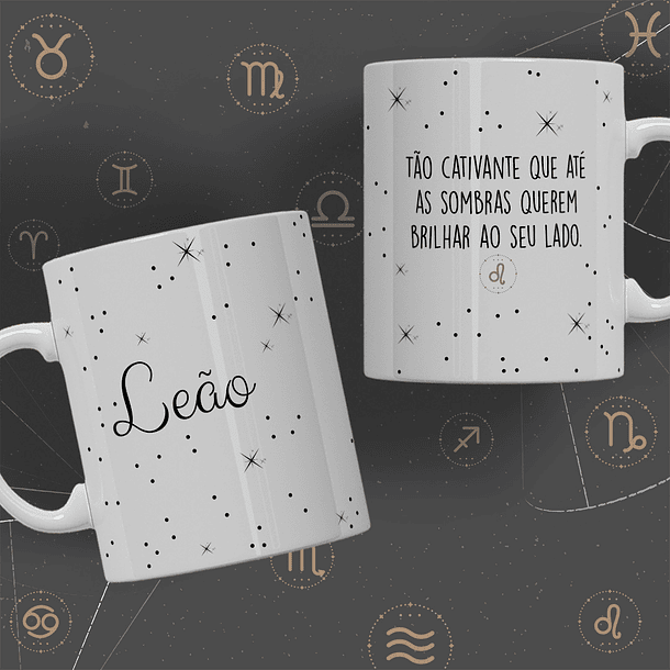 12 Artes para Caneca Signos Minimalista Arquivo Editável  6