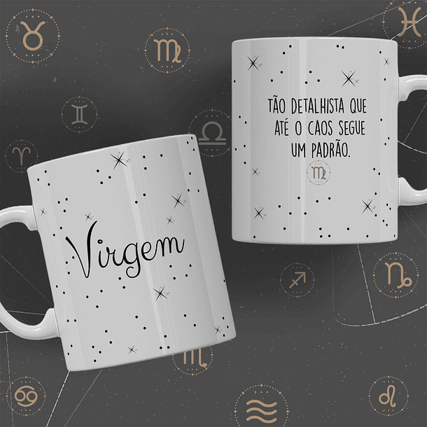 12 Artes para Caneca Signos Minimalista Arquivo Editável  7