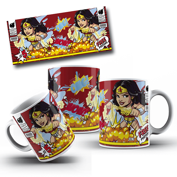 10 Artes para Caneca Heróis Personagens Arquivo Editável  8