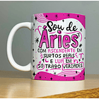 Arte Caneca Sou De Aries Com Ascedente Em Surto Reais E Lua Em Só Trago Verdades  Arquivo Png 1