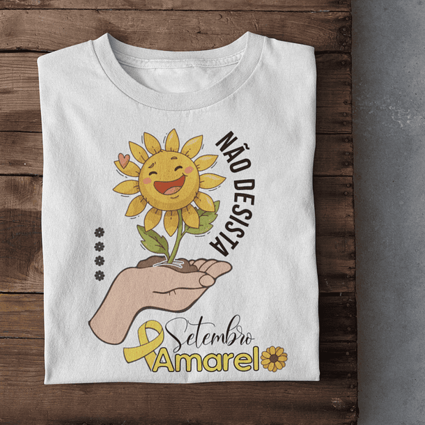 Arte Camisa Não Desista Setembro Amarelo  Arquivo em Png