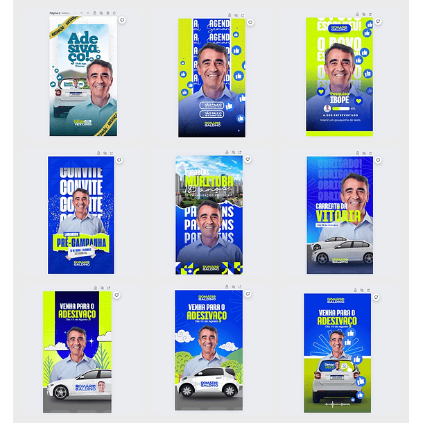 Pack Canva Stories Animados Politica, Campanha Eleitoral, Eleições, Político Editáveis 7