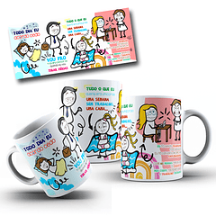 5 Artes para Canecas Pitongo Memes Arquivo Editável