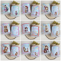 15 Artes para Canecas Capivara Fofa Arquivo Editável 