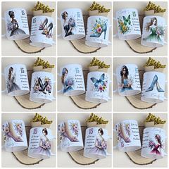 16 Artes para Canecas Aniversário 15 anos Arquivo Editável