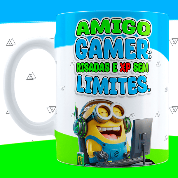 6 Artes para Caneca Amigos Minions Arquivo em Jpg 4