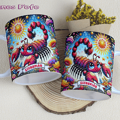 12 Artes para Caneca Signos Fofos Arquivo em Jpg