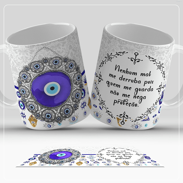 13 Artes para Caneca Olho Turco Arquivo em Jpg  2