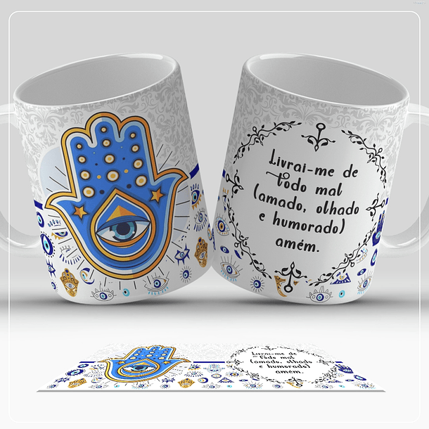 13 Artes para Caneca Olho Turco Arquivo em Jpg  3