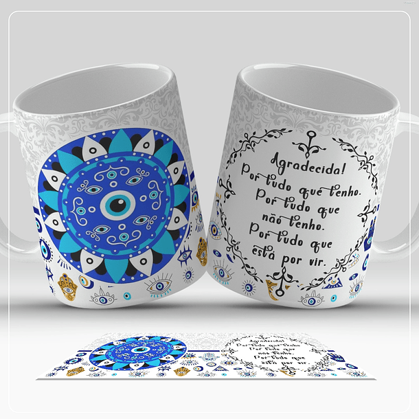 13 Artes para Caneca Olho Turco Arquivo em Jpg  4
