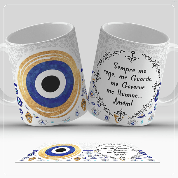 13 Artes para Caneca Olho Turco Arquivo em Jpg  5