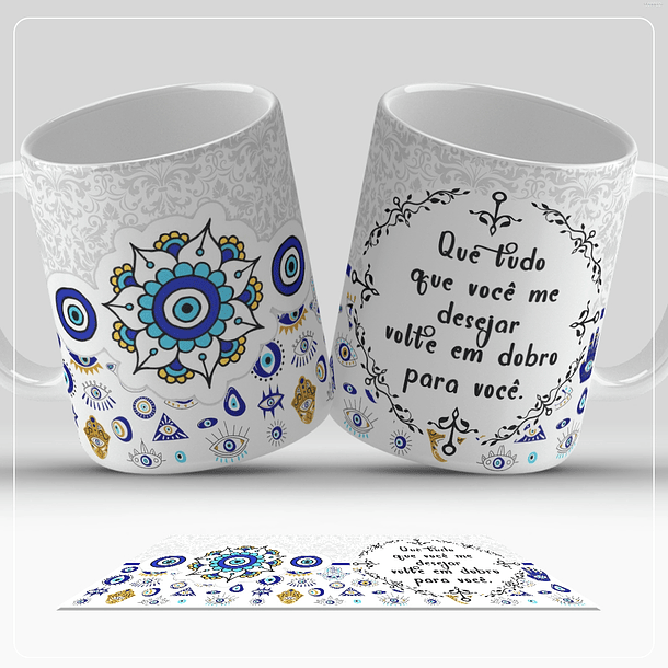 13 Artes para Caneca Olho Turco Arquivo em Jpg  11