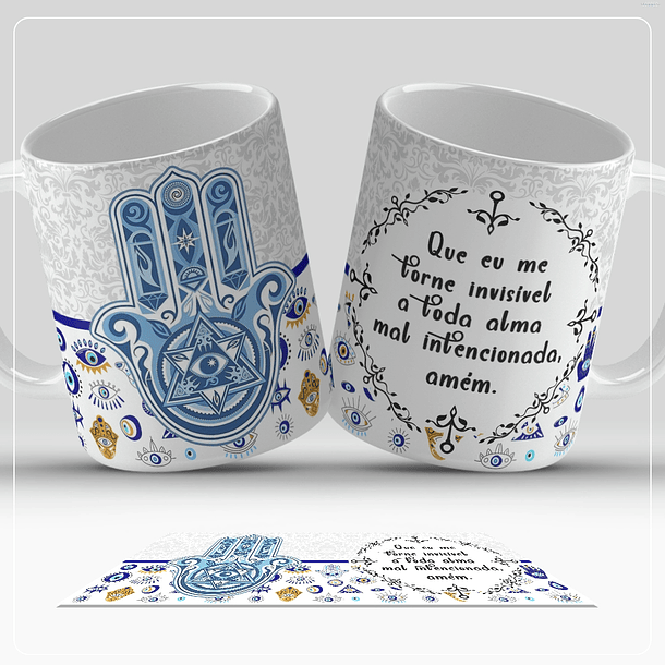 13 Artes para Caneca Olho Turco Arquivo em Jpg  12