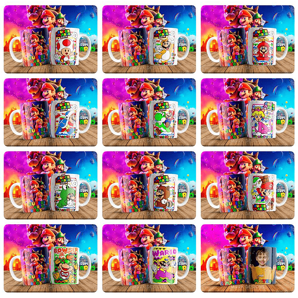51 Artes para Caneca Super Mario Arquivo em Jpg 4