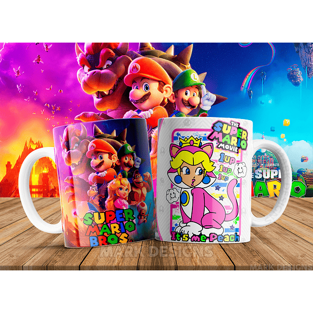 51 Artes para Caneca Super Mario Arquivo em Jpg 14