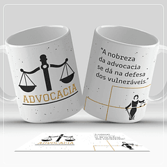 Arte Caneca Profissão Advogado Arquivo em Jpg 