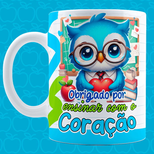12 Artes para Canecas Dia dos Professores Coruja Arquivo em Jpg 11