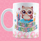 12 Artes para Canecas Dia dos Professores Coruja Arquivo em Jpg 12