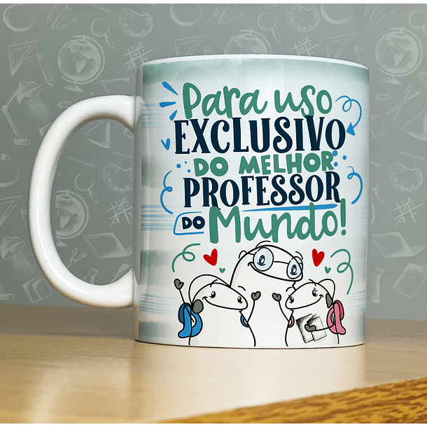 Arte Caneca Para Uso Exclusivo Do Melhor Professor Do Mundo  Arquivo Png