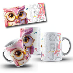 5 Artes Caneca Dia dos Professores Coruja Arquivo Editável