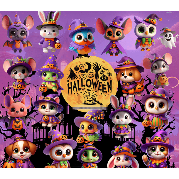 26 Artes Caneca Mais Kit Digital Halloween Arquivo em Jpg 6