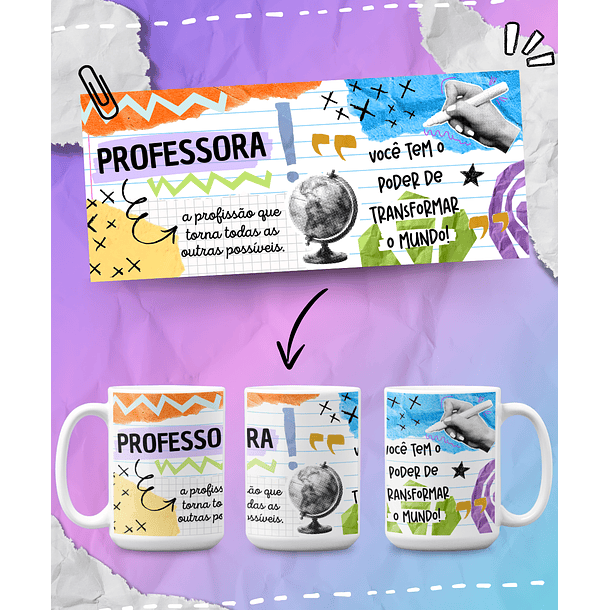 Arte Caneca Professora A Profissão Que Torna Todas As Outras Possíveis Arquivo Png