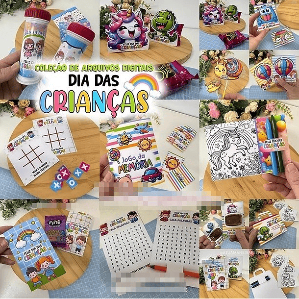Arquivos de Corte Dia das Crianças Completo em Pdf  1