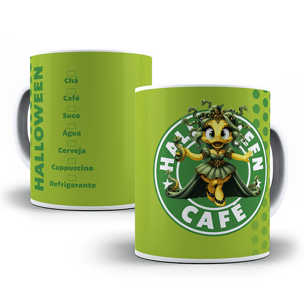 10 Artes para Caneca Halloween Starbucks Arquivo em Jpg  3