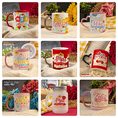 21 Artes para Canecas Dia das Mães Arquivo em Jpg 