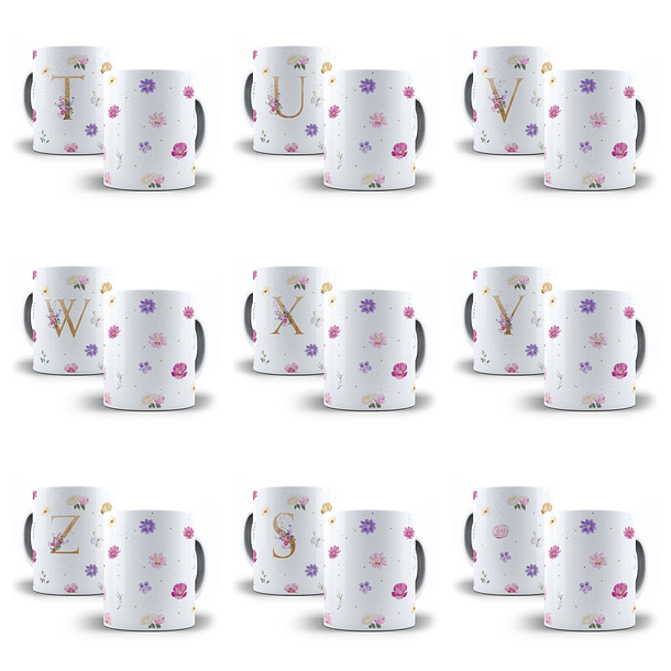 43 Artes para Caneca Alfabeto e Outras Arquivo Png  4