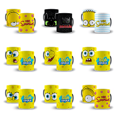 22 Artes para Caneca Personagens Infantil Arquivo em Jpg